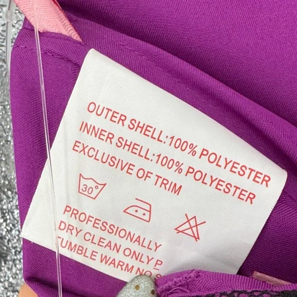 Flirt Maggie Sottero Purple and Black Lace Strapless Dress with Beaded Top - Picture 11 of 11